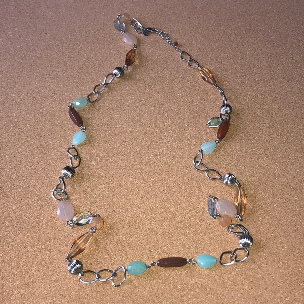 Neutral Tones Long Necklace
